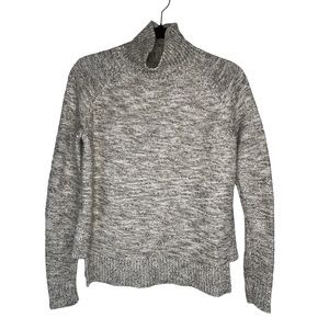 Madewell Mock Turtleneck Sweater Brown/Cream Heather Size XXS